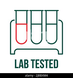 Lab equipments. Laboratory test tube vector. Flask icon. Erlenmeyer ...