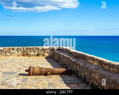 Castillo de San Miguel (Castle of San Miguel) in Almunecar - Granada, Spain Stock Photo