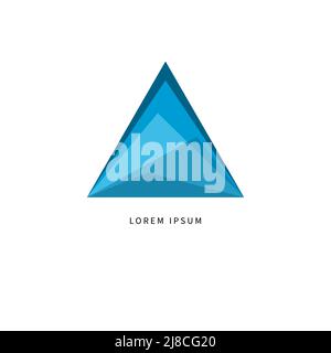 Triangular mountain, symbol of tourism. Nature landscape. Mountains icon. Logo Hills Stock Vector