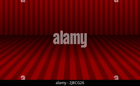 Abstract geometric room, podium, stage. Vector illustration, mockup Stock Vector