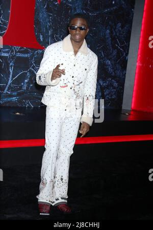 BROOKLYN, NY - MAY 14: Caleb McLaughlin at the Netflix Stranger Things season 4 World Premiere at Netflix Studios in Brooklyn, New York City on May 14, 2022. Credit: RW/MediaPunch Stock Photo