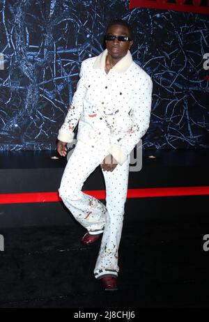 BROOKLYN, NY - MAY 14: Caleb McLaughlin at the Netflix Stranger Things season 4 World Premiere at Netflix Studios in Brooklyn, New York City on May 14, 2022. Credit: RW/MediaPunch Stock Photo