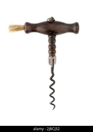 Old Vintage Corkscrew Stock Photo