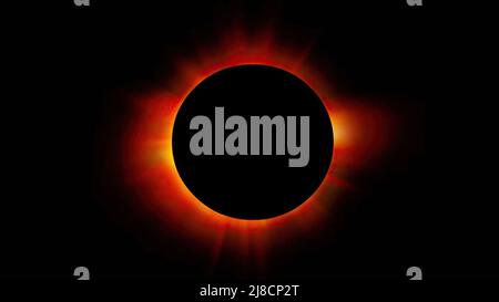 Total eclipse of the Sun. The Corona. Elements of this image were furnished by NASA. Stock Photo