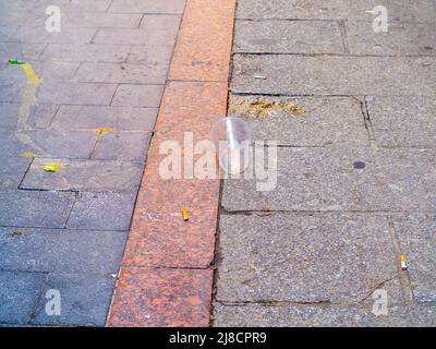 Stone wall as background or texture in a historic city Stock Photo