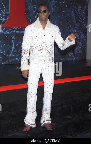 Caleb Mclaughlin attends Netflix's 'Stranger Things' Season 4 New York Premiere at Netflix Brooklyn in New York, NY, May 14, 2022. (Photo by Anthony Behar/Sipa USA) Stock Photo