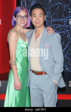 David Ma (r) and guest attend Netflix's 'Stranger Things' Season 4 New York Premiere at Netflix Brooklyn in New York, NY, May 14, 2022. (Photo by Anthony Behar/Sipa USA) Stock Photo