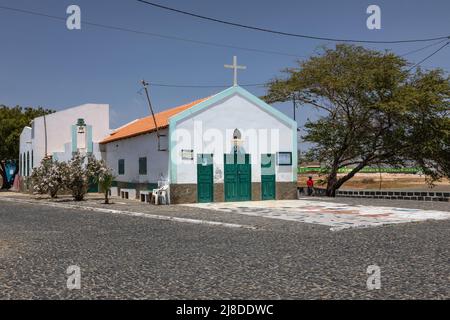 Capela de Sao Jose church in Palmeira, Sal, Cape Verde Islands, Africa Stock Photo