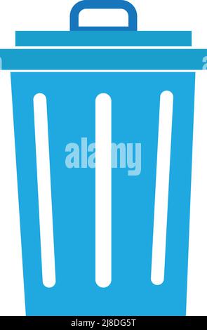 bin icon vector illustration. on white background Stock Vector