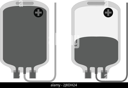 blood packet icon on vector illustration. with white background Stock Vector