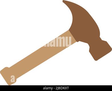 hammer vector illustration. on white background Stock Vector