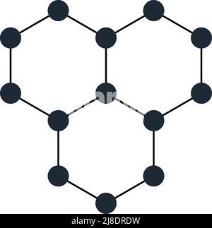 molecular icon vector. on white background Stock Vector