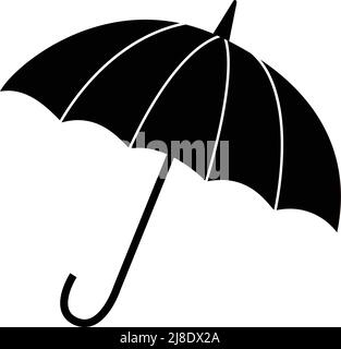 Umbrella icon vector. white background Stock Vector