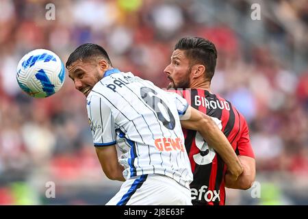 Jose Luis Palomino (Atalanta) Olivier Giroud (Milan)Rafael Leao (Milan ...