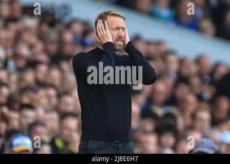 Leeds, UK. 15th May, 2022. Graham Potter manager of Brighton & Hove Albion during the game in Leeds, United Kingdom on 5/15/2022. (Photo by Mark Cosgrove/News Images/Sipa USA) Credit: Sipa USA/Alamy Live News Stock Photo