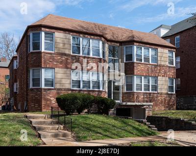 Multi unit residential building in the Moorlands section of Clayton Stock Photo