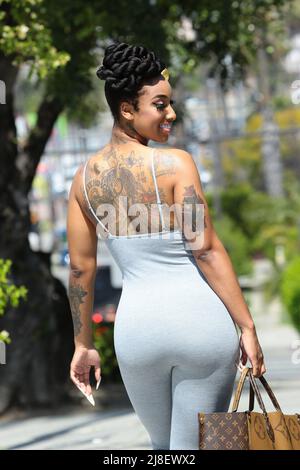 Instagram star and actress LA Love The Boss out in Los Angeles