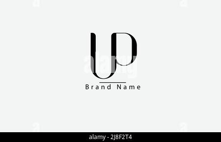Alphabet letters Initials Monogram logo VP PV V P Stock Vector