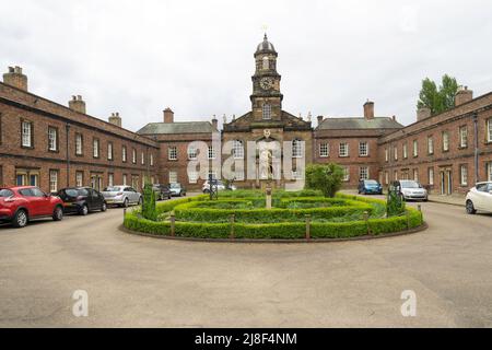 Sir William Turners Almshouses which he founded in 1676 with accommodation for elderly residents and orphan children it is still used for accommodatio Stock Photo