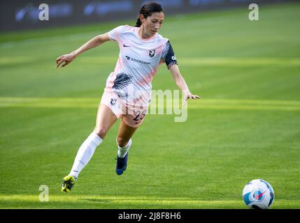 Christen Press (#23 ACFC) going forward during the national womens soccer league game between Washington Spirit and Angel City FC at Audi Field in Washington D.C Georgia Soares/SPP Credit: SPP Sport Press Photo. /Alamy Live News Stock Photo