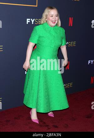 Hollywood, USA. 15th May, 2022. Nicola Coughlan arrives at The Bridgerton Los Angeles FYSEE Special Event held at Netflix FYSEE at Raleigh Studios in Hollywood, CA on Sunday, May 15, 2022 . (Photo By Juan Pablo Rico/Sipa USA) Credit: Sipa USA/Alamy Live News Stock Photo