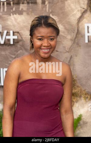 Los Angeles, USA. 15th May, 2022. Amira Lumbly attends Premiere of Apple TV s 'Prehistoric Planet' at AMC Century City Mall, Los Angeles, CA on May 15, 2022 Credit: Eugene Powers/Alamy Live News Stock Photo