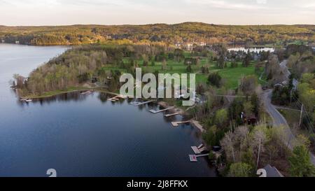 Huntsville Ontario Canada, A very popular spot. Deerhurst Resort Aerial on 1235 Deerhurst Dr. Luke Durda/Alamy Stock Photo