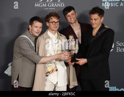 Las Vegas, NV, USA. 15th May, 2022. Glass Animals in the press room for 2022 Billboard Music Awards - Photo Room, MGM Grand Garden Arena, Las Vegas, NV May 15, 2022. Credit: JA/Everett Collection/Alamy Live News Stock Photo