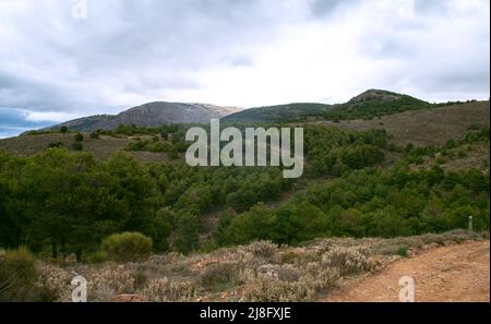 Mountain range of Gador, Spain Stock Photo