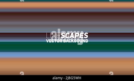 LineScapes Gradient Background. Minimal Gradient Stripes. Stock Vector
