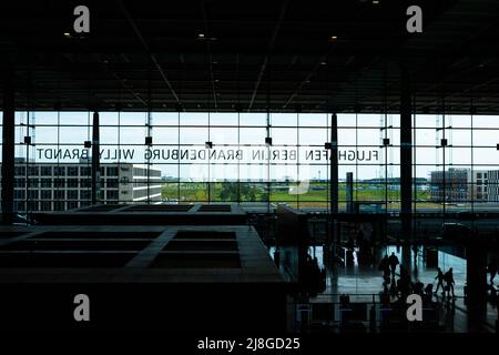Berlin, Germany - May, 2022: Berlin Brandenburg Airport (BER, Willy Brandt) Stock Photo
