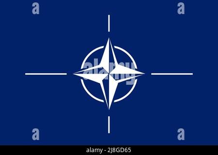 NATO OTAN flag background illustration large file Stock Photo - Alamy