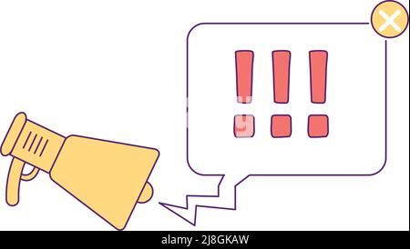 Persuasive advertising semi flat color vector element Stock Vector