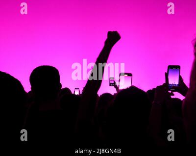 Angele live concert at Palais Nikaia in Nice, France Stock Photo