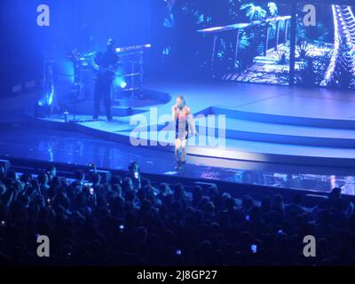 Angele live concert at Palais Nikaia in Nice, France Stock Photo