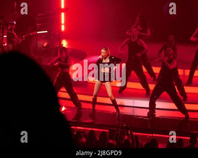 Angele live concert at Palais Nikaia in Nice, France Stock Photo