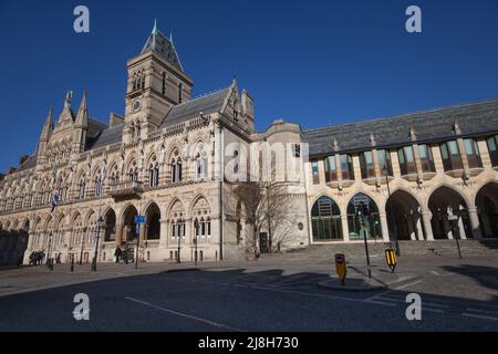 The Guildhall on ST Giles' Square in Northampton in the UK Stock Photo