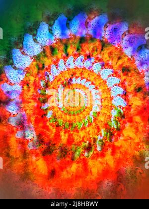Multicolored spiral Stock Photo