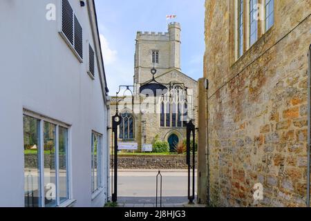 The Minster, Axminster in Devon, UK Stock Photo