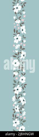 Lovely hand drawn floral seamless pattern, cute doodle flowers great for textiles, wrapping, banners, cloth, surface - vector design Stock Vector