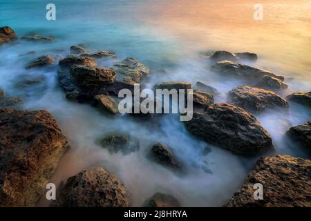 RAS TANURA Beach near Jubail, Saudi Arabia. Stock Photo