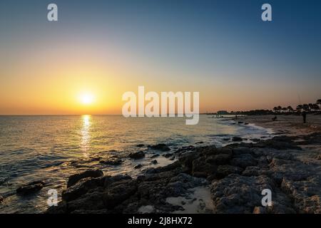 RAS TANURA Beach near Jubail, Saudi Arabia. Stock Photo