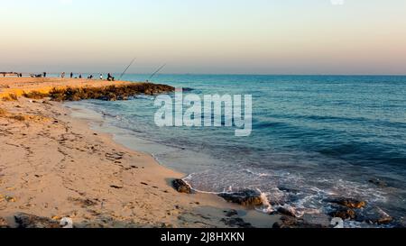 RAS TANURA Beach near Jubail, Saudi Arabia. Stock Photo