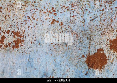 Grunge metal rusty background. Industrial blue metal rusty texture. Vintage steel background. Stock Photo