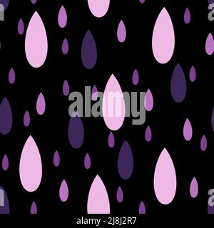 Kids seamless water drops pattern for fabrics and textiles and linens and gifts and wrapping paper Stock Photo