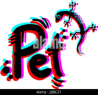 Effect pet Stock Vector