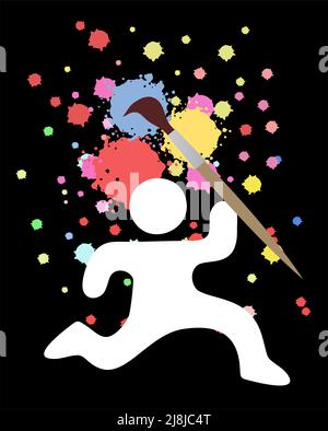 Colorful paint Stock Vector