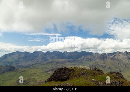 Cuillin Ridge seen from the Corbett Garbh-bheinn, Isle of Skye ...