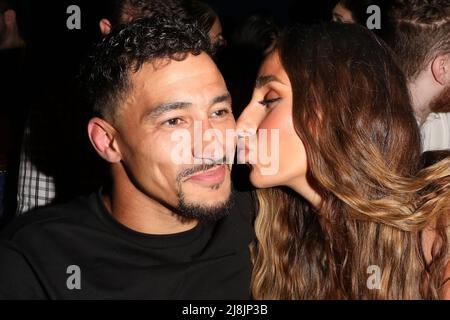 London, UK, 16/05/2022, Two times judoka Olympian, Commonwealth champion and 2012 Celebrity Big Brother finalist Ashley McKenzie is  dating Southampton singer Jade Jazmin. The two are not officially together on social media and the press hasn't officially linked them together but they were seen for the first time at Just Hype fashion show during Kornit Fashion Week in London. Credit: John Davies/Alamy Live News Stock Photo