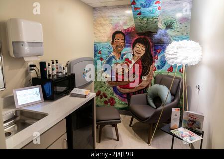 New York, NY - May 16, 2022: Interior view of the lactation room at UN Headquarters Stock Photo